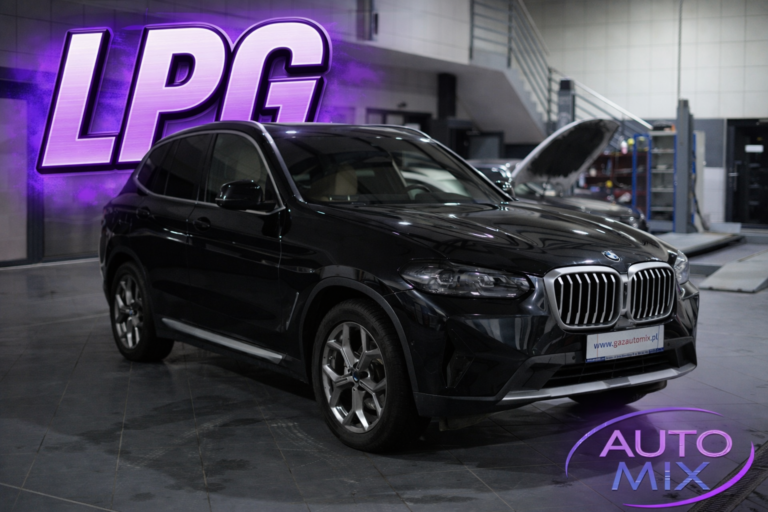 BMW X3 2.0 LPG o mocy 245 KM po profesjonalnym montażu w Gazautomix.