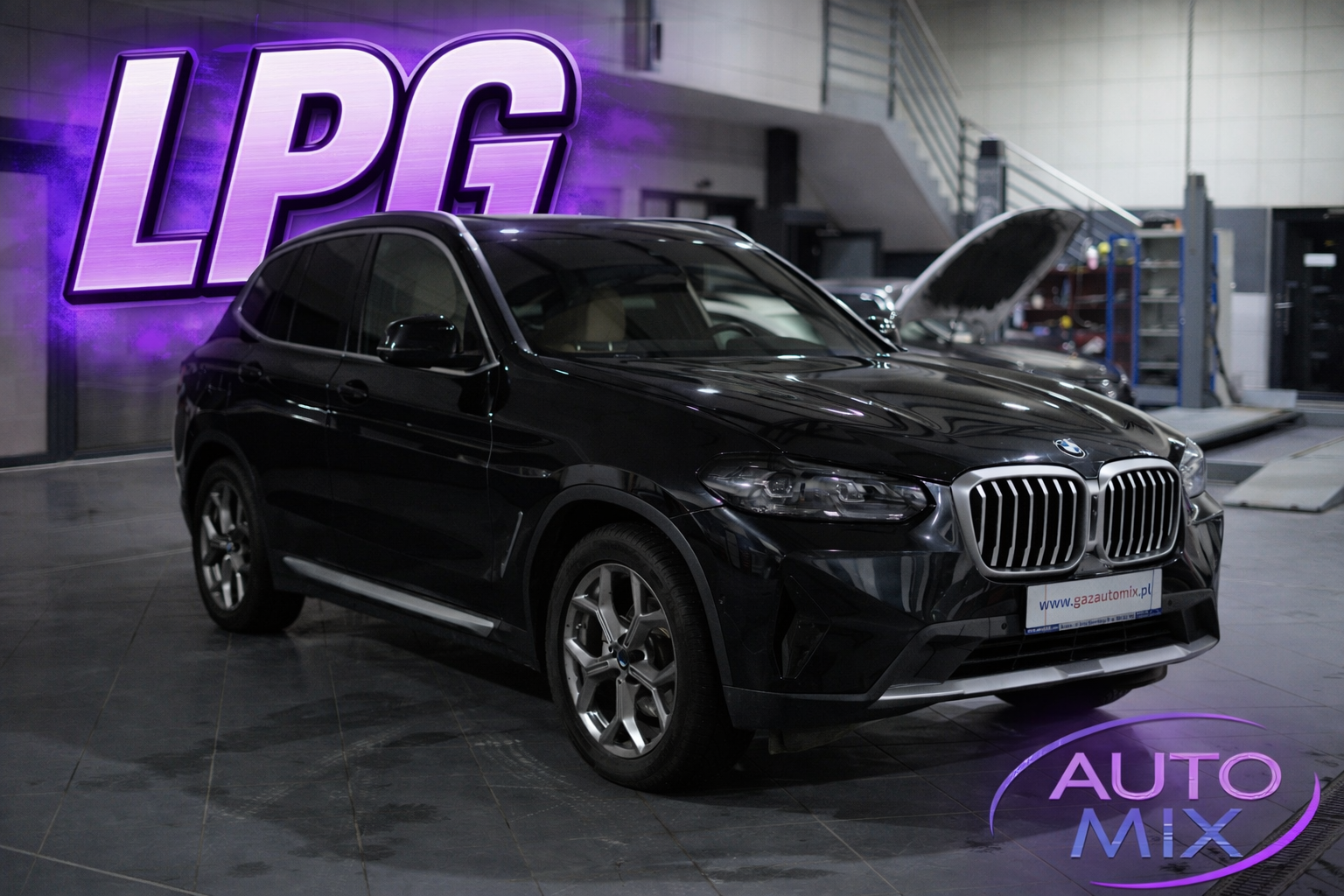 BMW X3 2.0 LPG o mocy 245 KM po profesjonalnym montażu w Gazautomix.