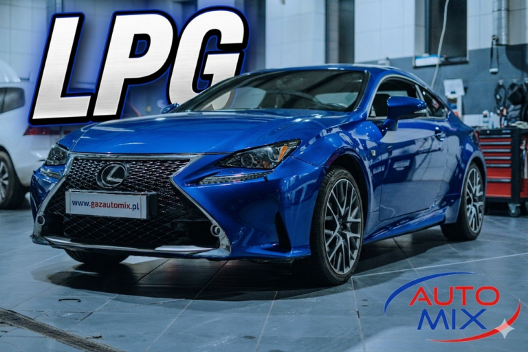 Przód samochodu Lexus RC 350 F Sport instalacja gazowa Auto Mix Skrzyszów